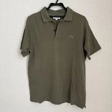 LACOSTE 피케 셔츠 올리브 US M