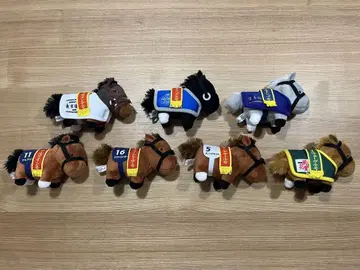 서러브레드 컬렉션 봉제 인형 말 경마 경주마 키링