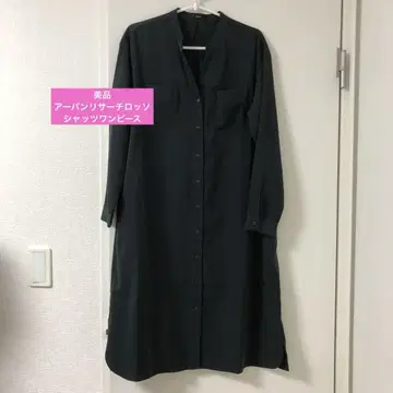 ROSSO 네이비 긴팔 셔츠 원피스 M