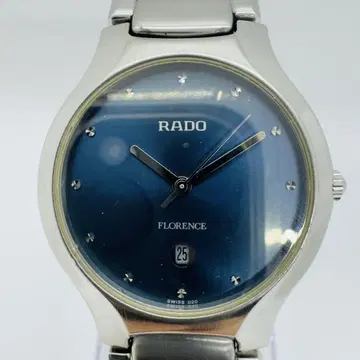 RADO 라도 플로렌스 데이트 네이비 다이얼 남성용 손목시계