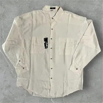 Phiz 90s 실크 긴팔 셔츠 데드스탁 아이보리 화이트