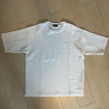 Lacoste 화이트 T셔츠 코튼 100%