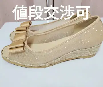 DIANA 오픈토 웨지 샌들 펌프스 23.5cm
