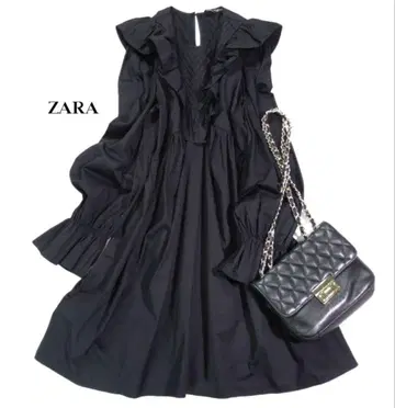 ZARA 블랙 프릴 원피스