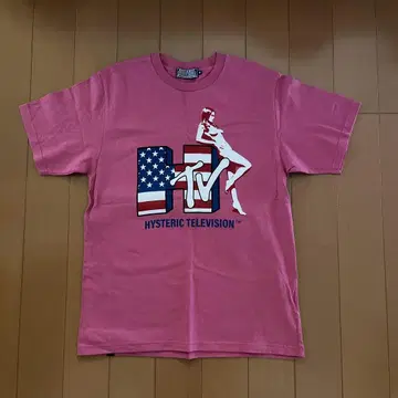 HYSTERIC Glamour 핑크 티셔츠
