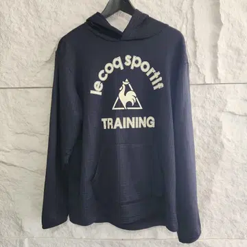 le coq sportif 르꼬끄 풀오버 후드티 네이비 L