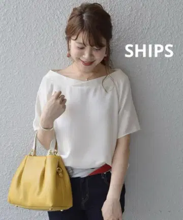SHIPS 레이어드 V넥 숏 슬리브