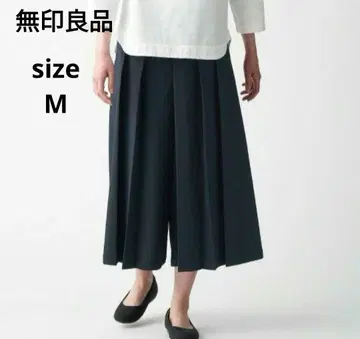 무인양품 하카마 팬츠 M 사이즈 블랙 가우초 팬츠 MUJI 양품계획