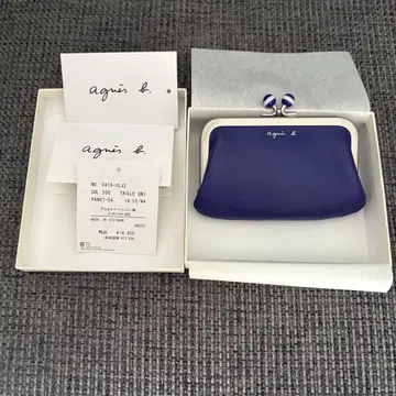 agnes b. 아녜스베 가마구치 가죽 코인 케이스