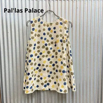 새상품급 팔라스 팰리스 Pal'las Palace 린넨 슬리브리스 도트