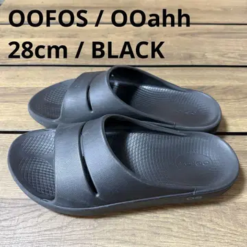 OOFOS 우포스 OOahh 리커버리 샌들 BLACK 28cm