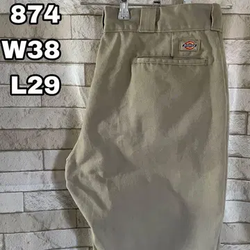 디키즈 874 워크 팬츠 자수 베이지 38 x 29