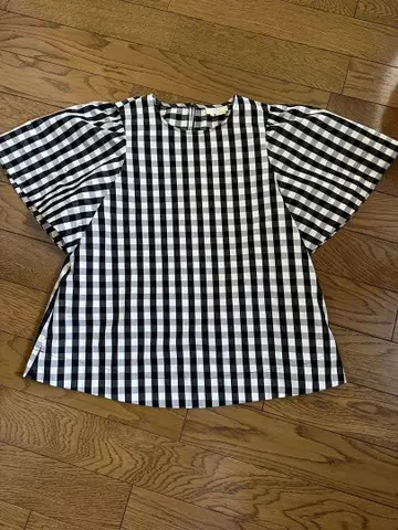 kate spade 체크 무늬 반팔 셔츠 XS