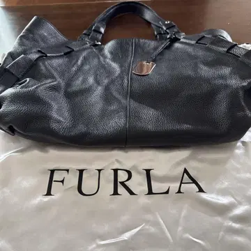 FURLA 블랙 가죽 백