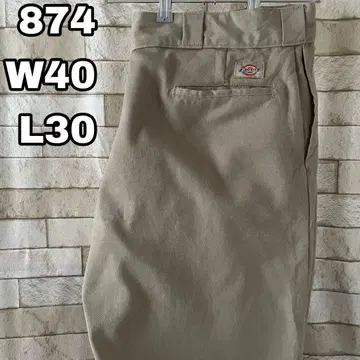 디키즈 874 워크 팬츠 자수 베이지 40 x 30