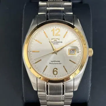 [미사용] TECHNOS 쿼츠 손목시계 TGM656TS 화이트