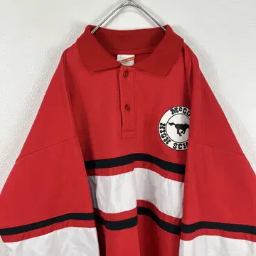 캐나다제 80s 카라 부착 mccoy high school 맨투맨