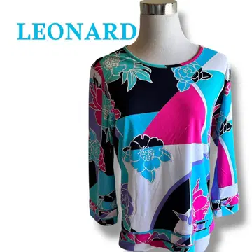 LEONARD 꽃무늬 7부 소매 상의