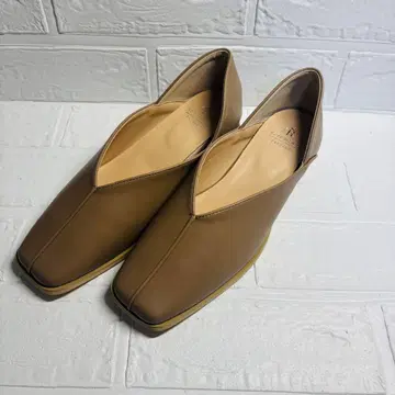 로페피크닉 파사쥬 펌프스 25.0cm 스퀘어토 센터 심 갑 깊은