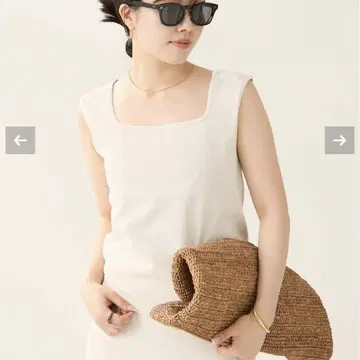 Plage Paper Mix Sleeveless 니트 내추럴