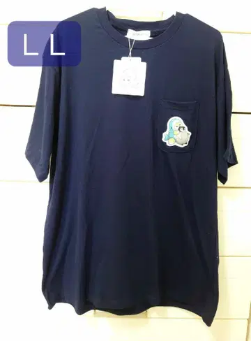 상어냥 mofusand T셔츠 펭귄 LL 모프샌드 네이비