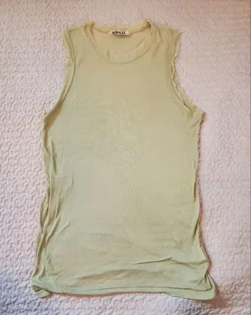 AURALEE RIB TANK 라이트 그린