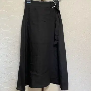 오닐 오브 더블린 린넨 턱 벨트 스커트, 기장 83cm