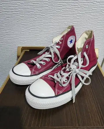 CONVERSE ALL STAR 버건디 하이컷 25.5cm