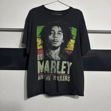 페이드 Bob Marley 티셔츠 L 사이즈 블랙 2009년 레게