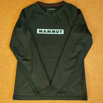 마무트 QD Logo Print 여성용 긴팔 티셔츠 블랙