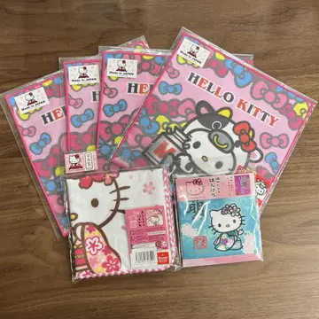 HELLO KITTY 헬로키티 손수건 6매 세트