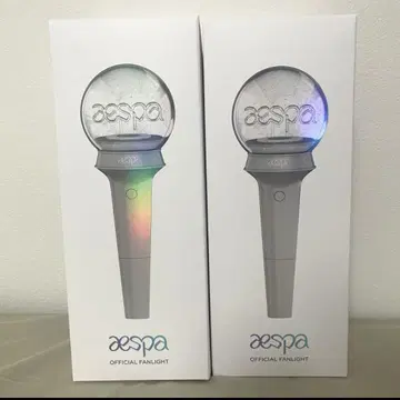 [미사용 새상품] aespa 응원봉 공식 응원봉 2개 세트