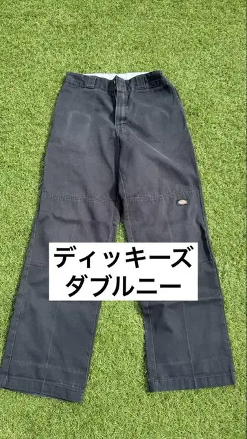 Dickies 더블니 lose fit 블랙 워크 팬츠 30 x 32