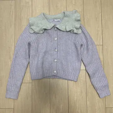ZARA 프릴 칼라 가디건