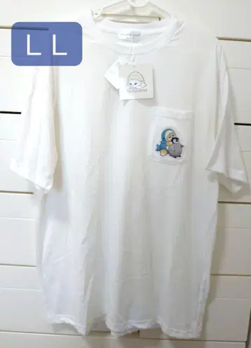 상어냥 mofusand 티셔츠 가슴 포켓 LL 모프샌드 펭귄