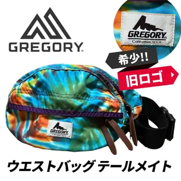 GREGORY 그레고리 구형 로고 힙색 테일메이트 타이다이 레어