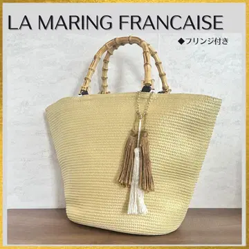 LA MARING FRANCAISE 메이즈 바스켓백 프린지 태슬 포함