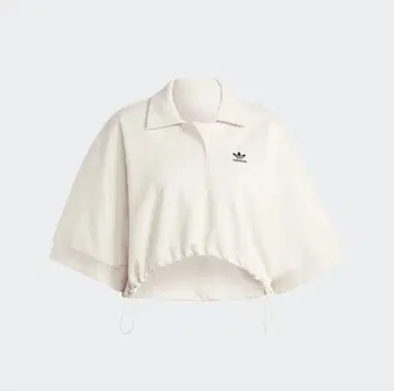 새상품급 adidas 화이트 크롭 폴로 셔츠