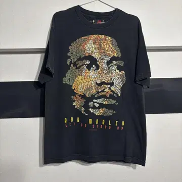 Bob Marley GET UP STAND UP 티셔츠 2003 블랙