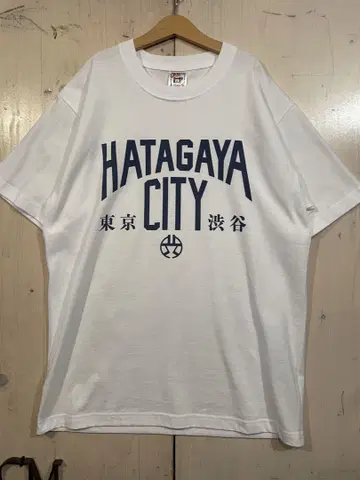 시부야구 콜라보 HATAGAYA CITY L 화이트