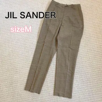 JIL SANDER 린넨 팬츠 턱 테이퍼드 베이지 사이즈 M 봄/여름