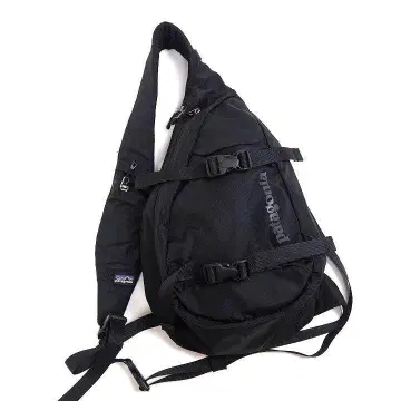 파타고니아 바디백 Atom Sling 원 숄더 나일론 블랙