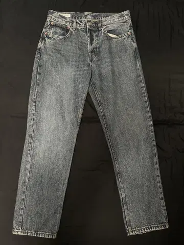 ZARA 스트레이트 핏 데님 팬츠 블루