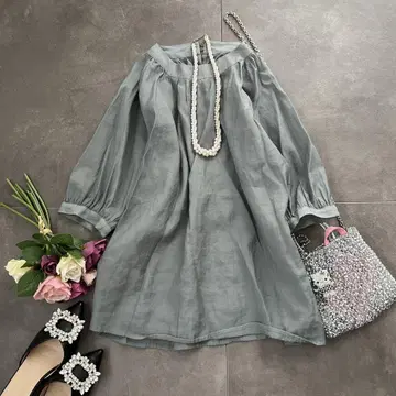 유나이티드 애로우즈 긴팔 블라우스
