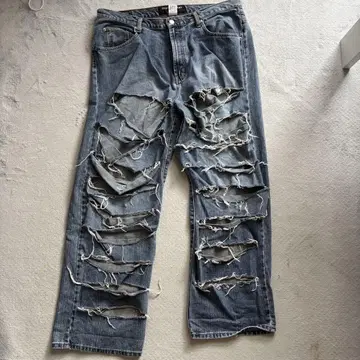 GUESS 게스 하이 크러쉬 데님 size 38인치