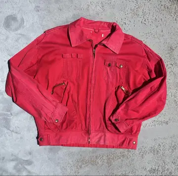 vintage tracker jacket 80s red
