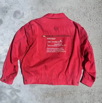 vintage jacket 70년대 red 가다쯔메