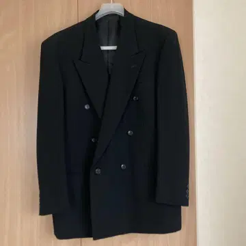 블랙 포멀 더블 브레스트 수트