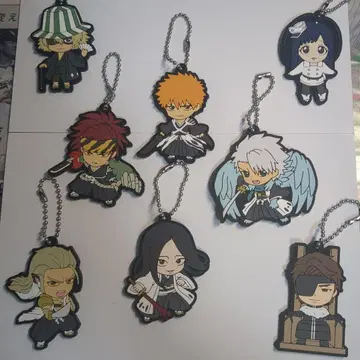 BLEACH 러버 마스코트 8점 캔뱃지 2점 키링 2점 세트