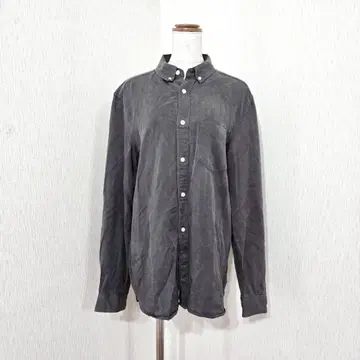 H&M L.O.G.G. 라이오셀 긴팔 BD 셔츠 그레이 (S / 170)